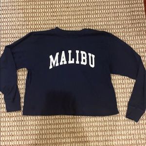 Long sleeve crop top